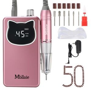 Pink Professional Nail Drill File 45000RPM